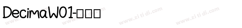 DecimaW01字体转换