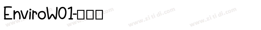 EnviroW01字体转换