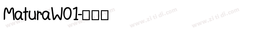MaturaW01字体转换