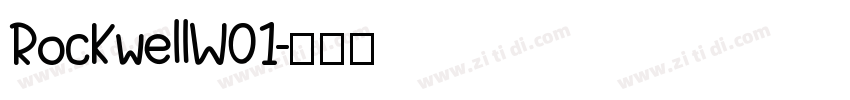 RockwellW01字体转换