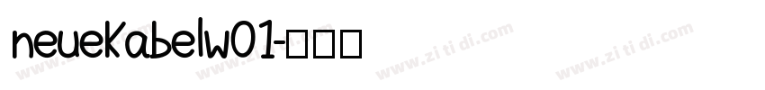 neuekabelw01字体转换