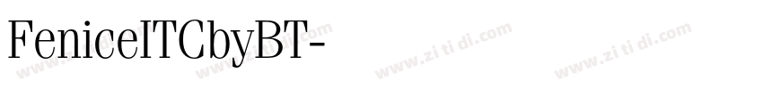 FeniceITCbyBT字体转换