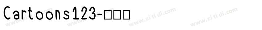 Cartoons123字体转换