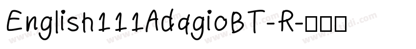 English111AdagioBT-R字体转换