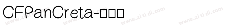 CFPanCreta字体转换