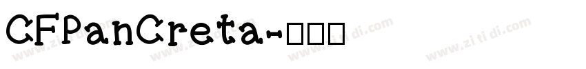 CFPanCreta字体转换
