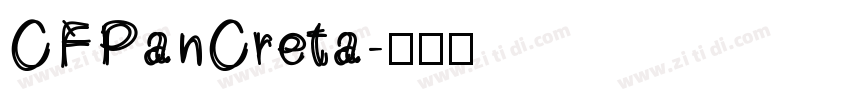CFPanCreta字体转换