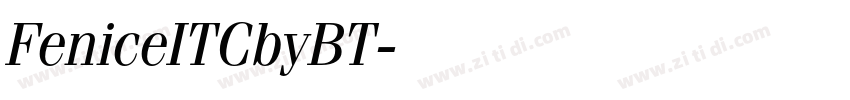 FeniceITCbyBT字体转换