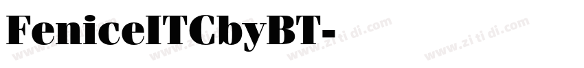 FeniceITCbyBT字体转换
