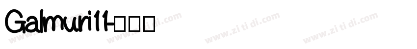 Galmuri11字体转换