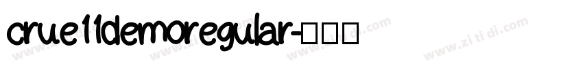 crue11demoregular字体转换