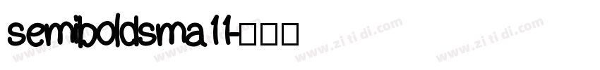 semiboldsma11字体转换