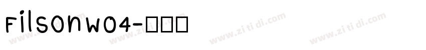 FilsonW04字体转换