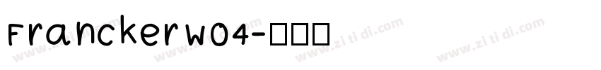 FranckerW04字体转换