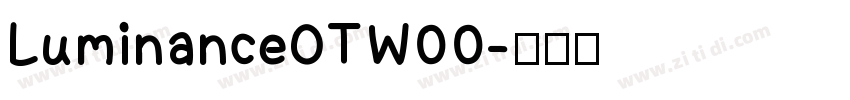 LuminanceOTW00字体转换