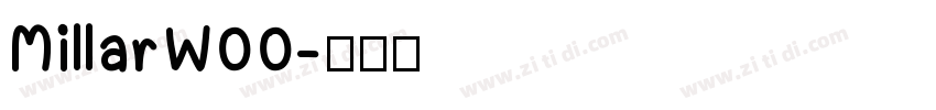 MillarW00字体转换