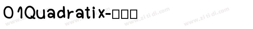 01Quadratix字体转换