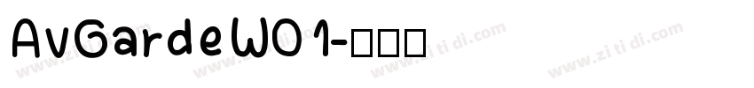 AvGardeW01字体转换