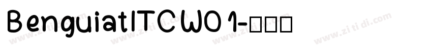 BenguiatITCW01字体转换