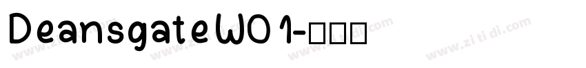DeansgateW01字体转换