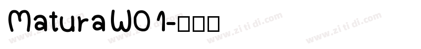 MaturaW01字体转换