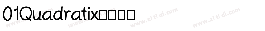 01Quadratix字体转换