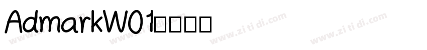 AdmarkW01字体转换