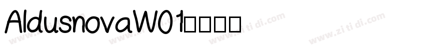 AldusnovaW01字体转换