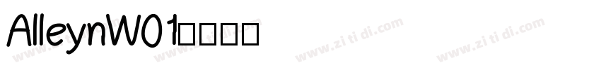 AlleynW01字体转换