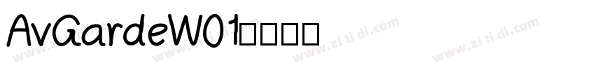AvGardeW01字体转换