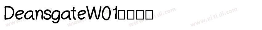 DeansgateW01字体转换