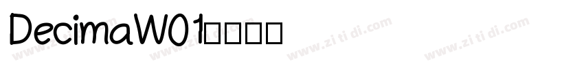 DecimaW01字体转换