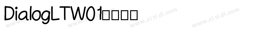DialogLTW01字体转换