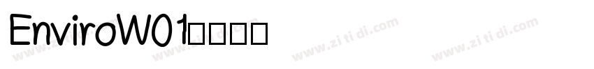EnviroW01字体转换
