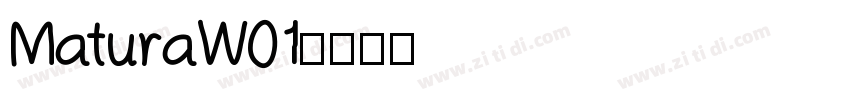 MaturaW01字体转换