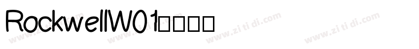 RockwellW01字体转换