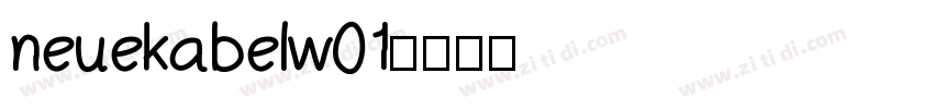 neuekabelw01字体转换