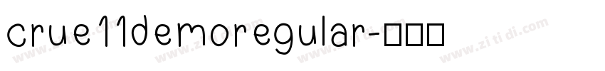 crue11demoregular字体转换
