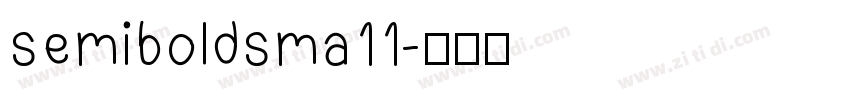 semiboldsma11字体转换