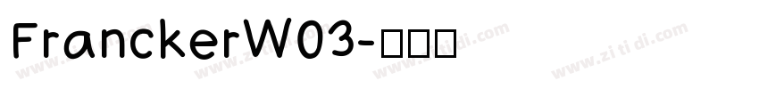 FranckerW03字体转换