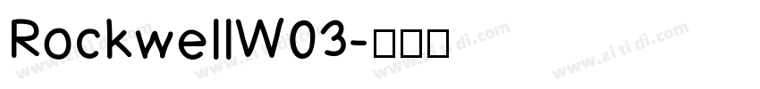 RockwellW03字体转换