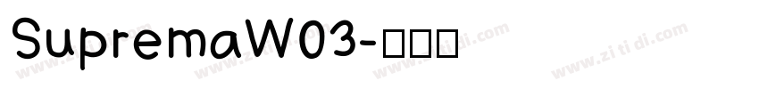 SupremaW03字体转换