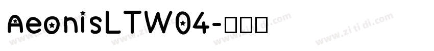 AeonisLTW04字体转换