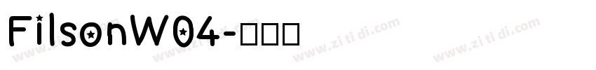 FilsonW04字体转换