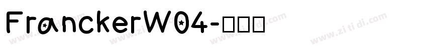 FranckerW04字体转换