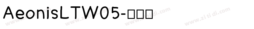 AeonisLTW05字体转换
