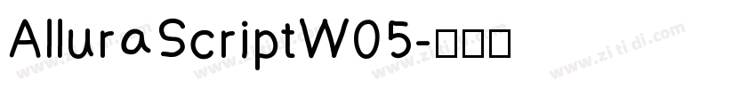 AlluraScriptW05字体转换