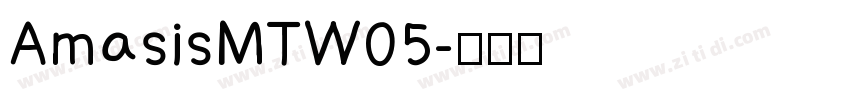 AmasisMTW05字体转换