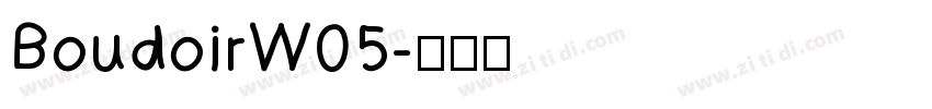 BoudoirW05字体转换
