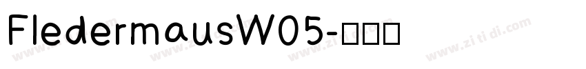FledermausW05字体转换